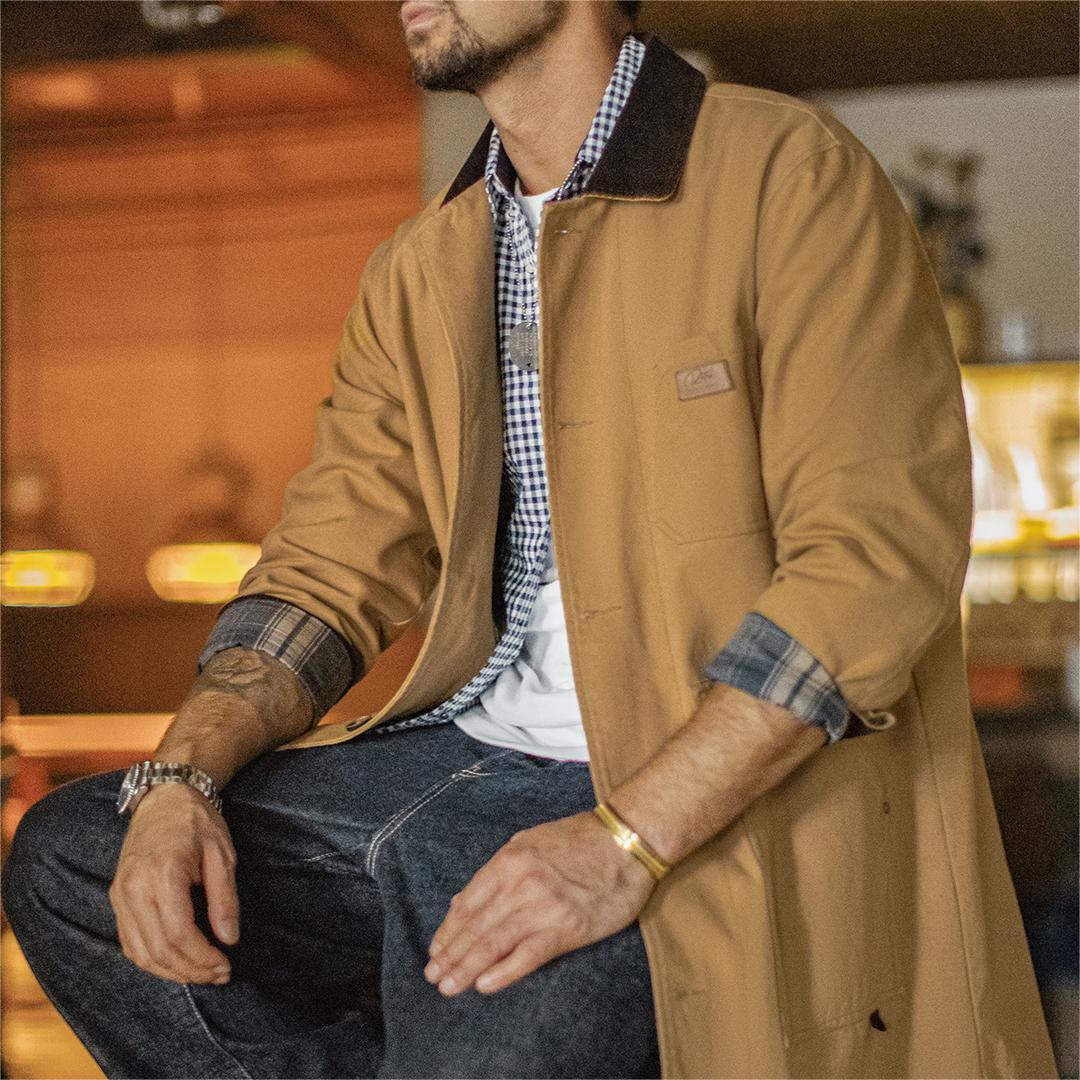 Vintage Windbreaker Nylon - Мужская винтажная куртка Мичиган Maden, плащ