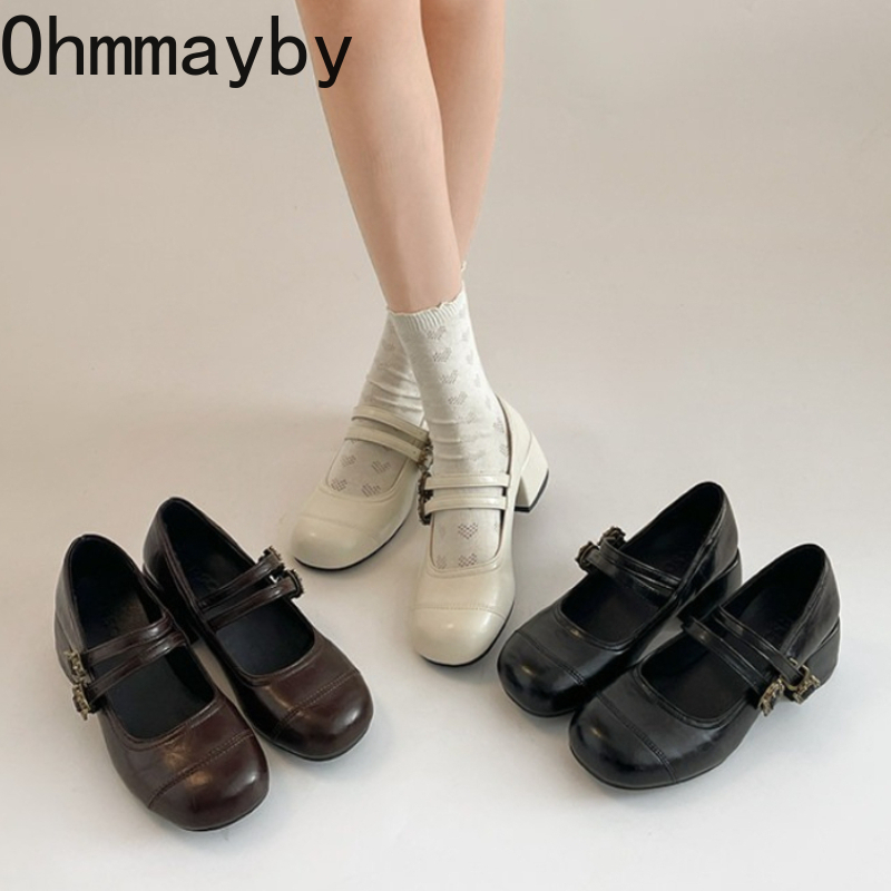 Vintage Outdoor Fashion - Винтажные женские туфли Мэри Джейн на