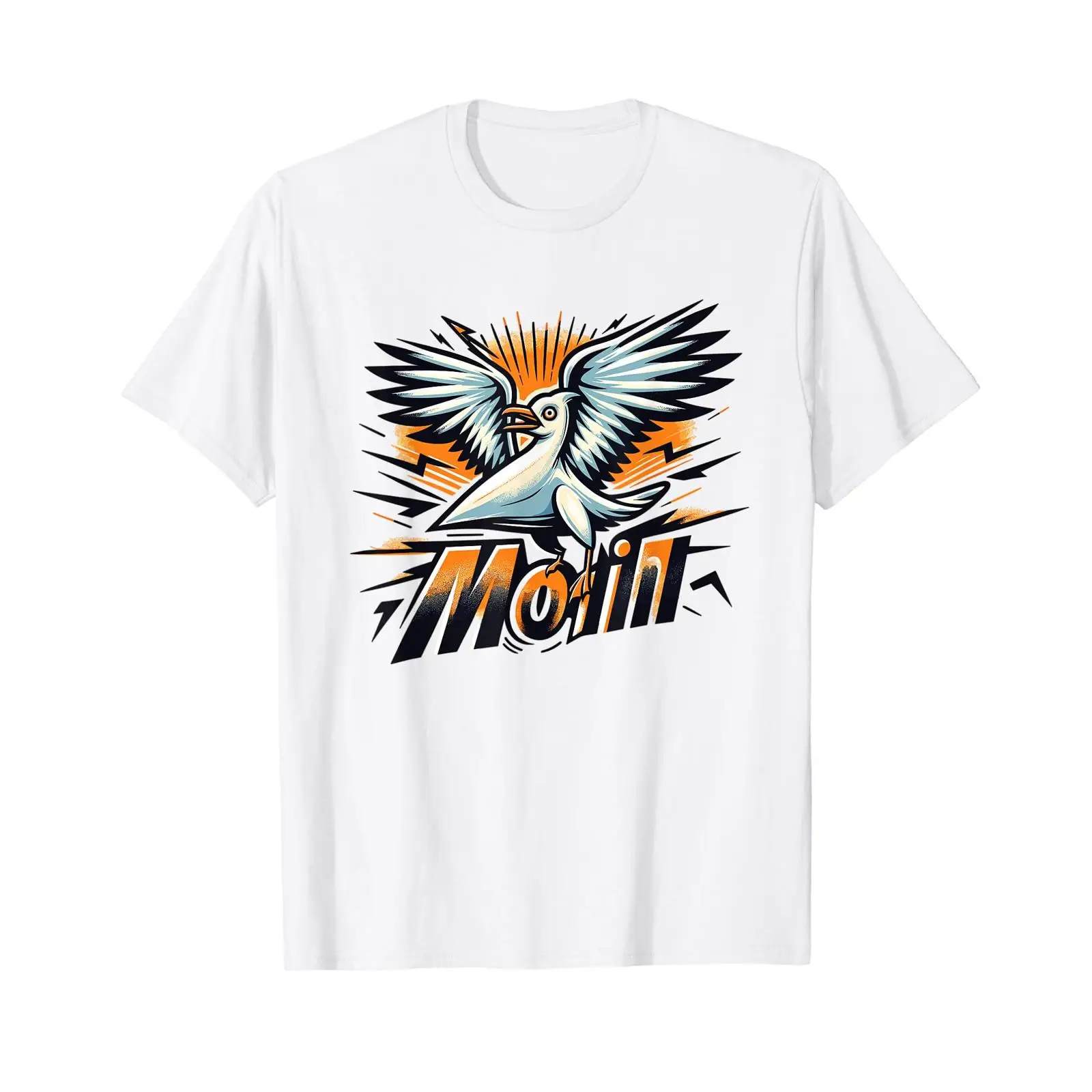 Vintage Fashion Hamburg - Футболка Moin Seagull с надписями в